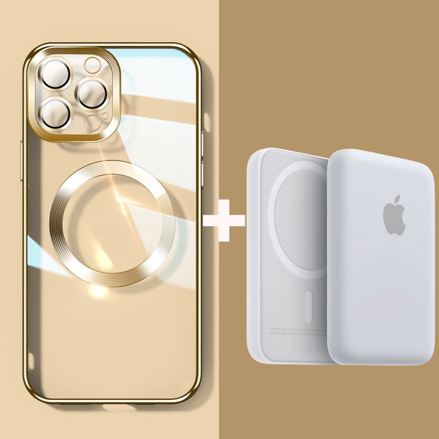 Carregador Power Bank + Case MagSafe (Iphone 11 ao 12 Pro Max)