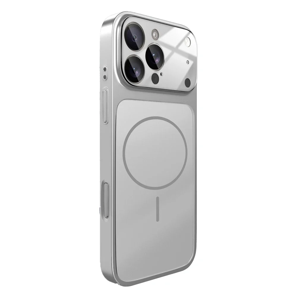 Case MagSafe Prateada — vista traseira