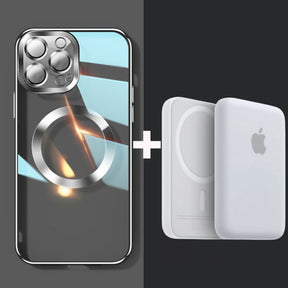 Carregador Power Bank + Case MagSafe (Iphone 11 ao 12 Pro Max)