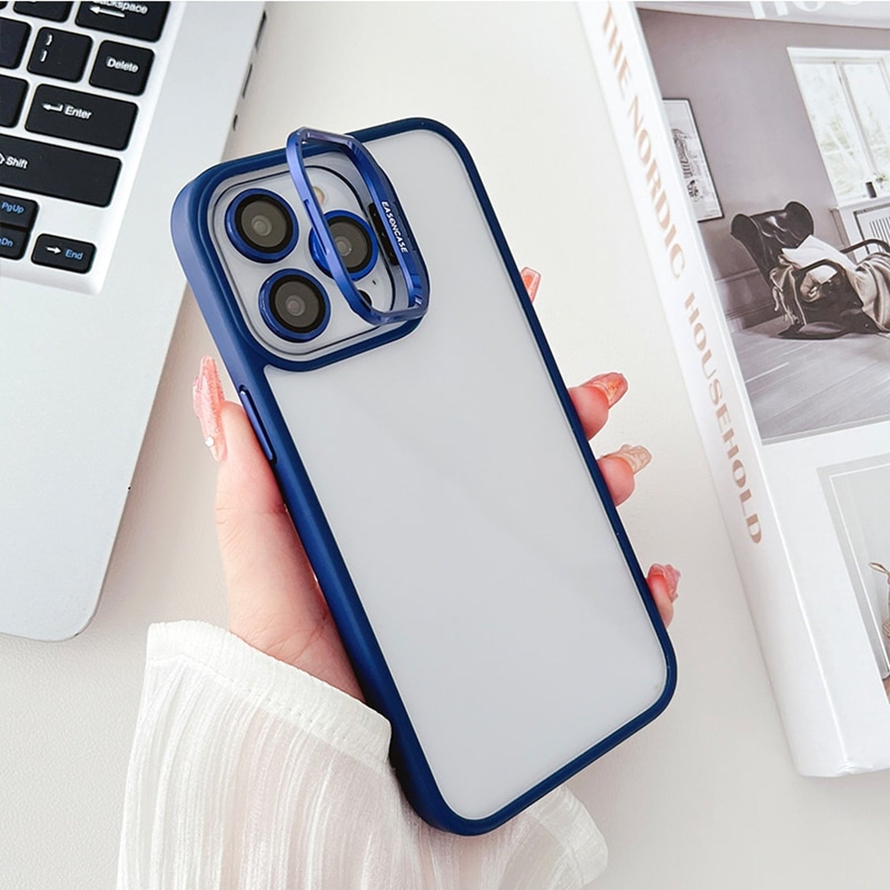Case / Capinha Iphone Easy + Proteção de Lentes (13 ao 15 promax)