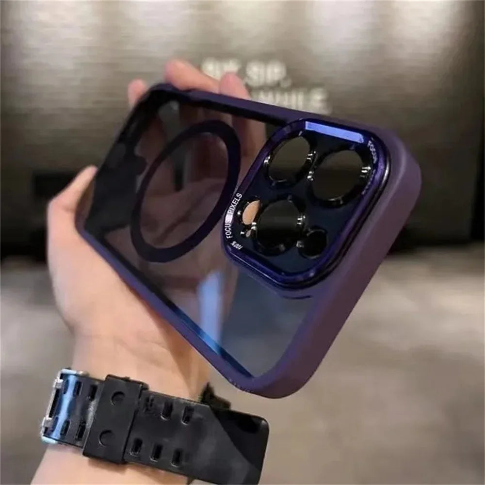 Case / Capinha Iphone Auto Focus (Series 13 ao 16 ProMax)