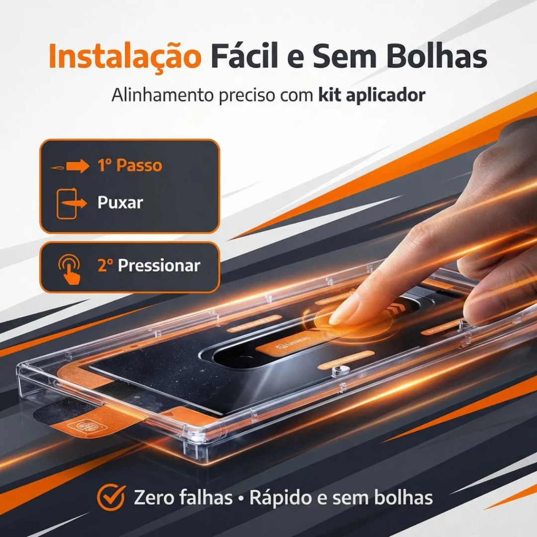 Para o Seu Samsung - Kit Crystal Armor Premium - 2 Películas + Aplicador de Precisão